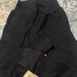Elegant Black Textured Joggers